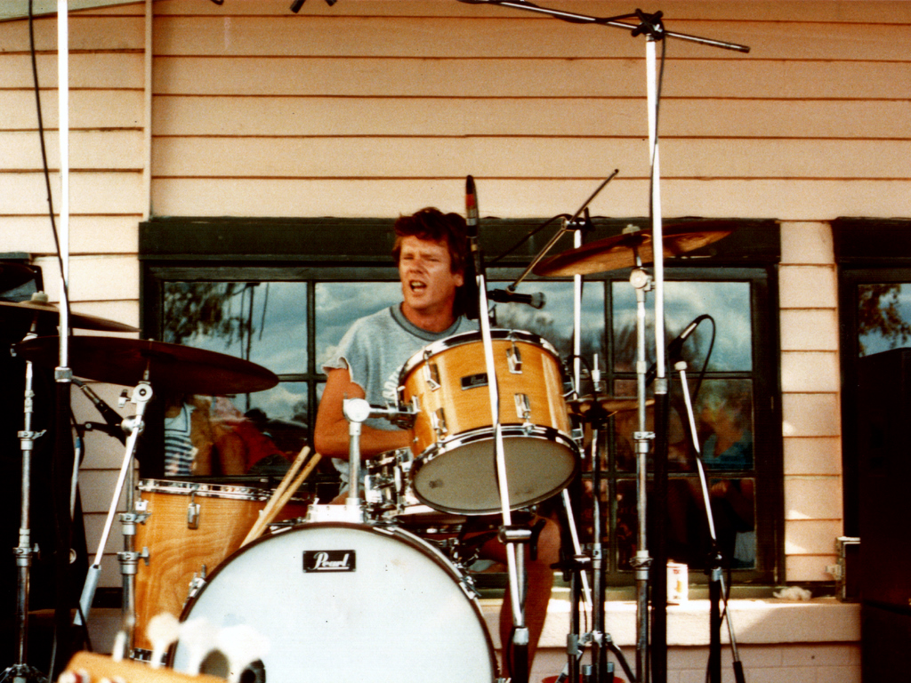 Gary Young of Cold Chisel, Moss Vale, 1983