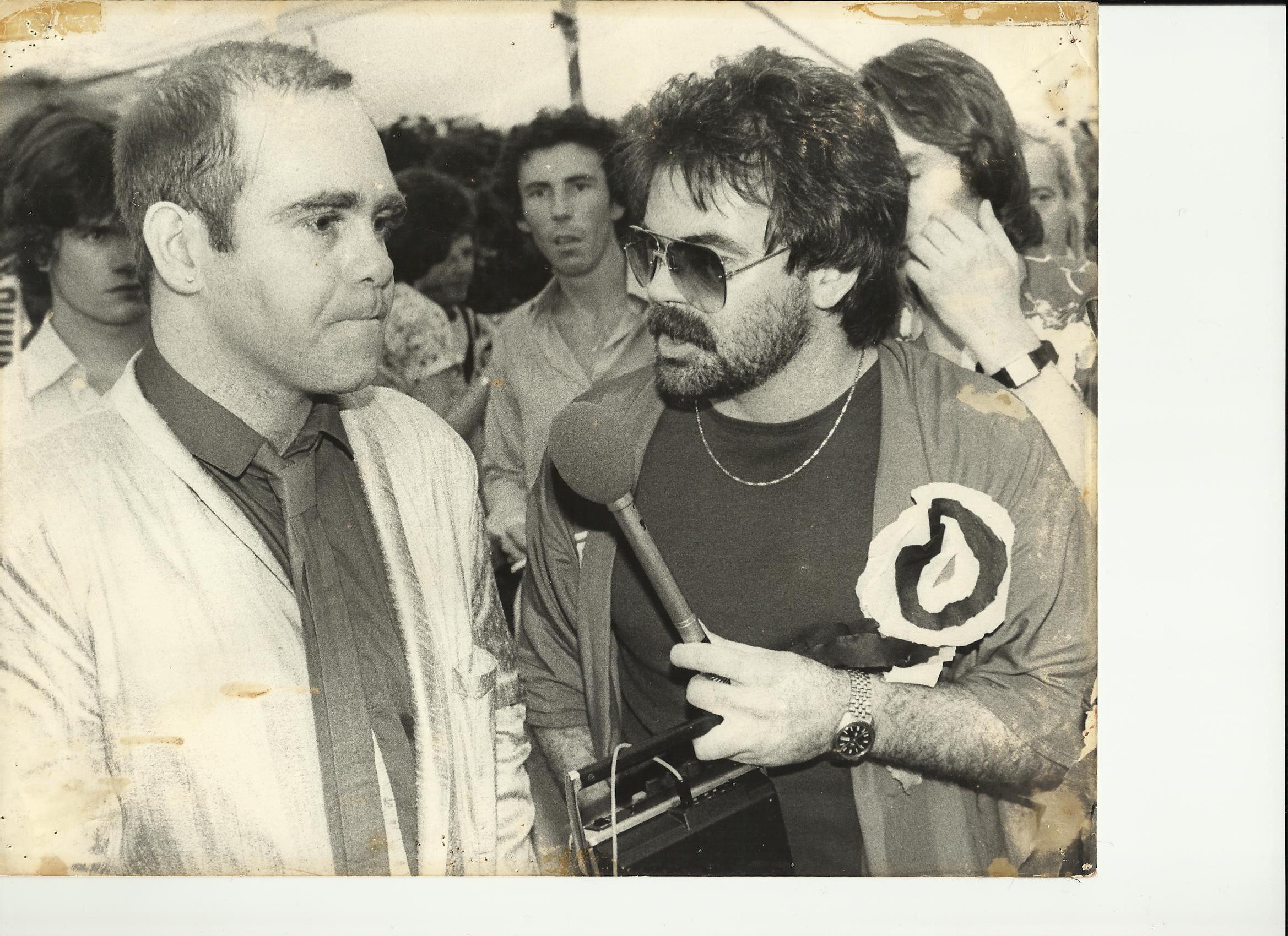Elton John and-John Carroll 1979