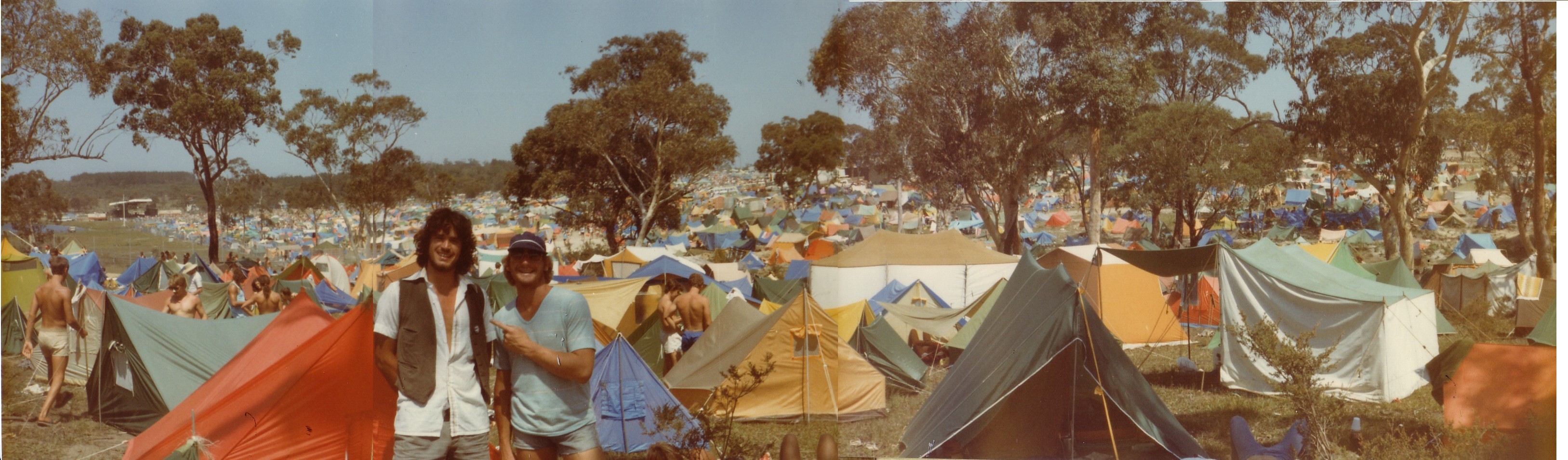 narara 1984 tent city outside gosford nsw