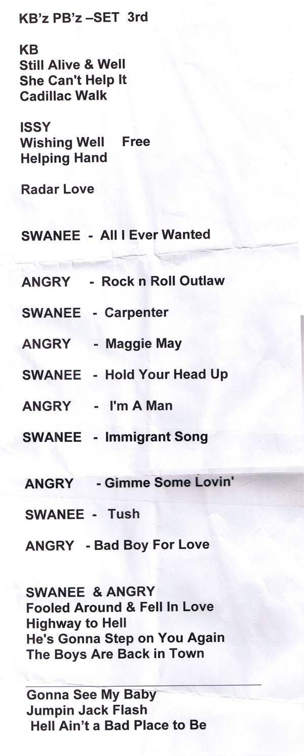 Set List